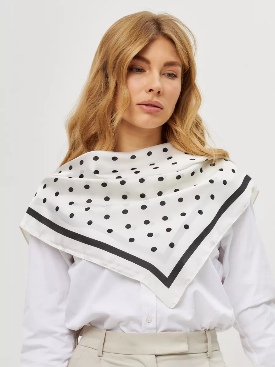 Foulard Carré 90 "Pois Intemporels"