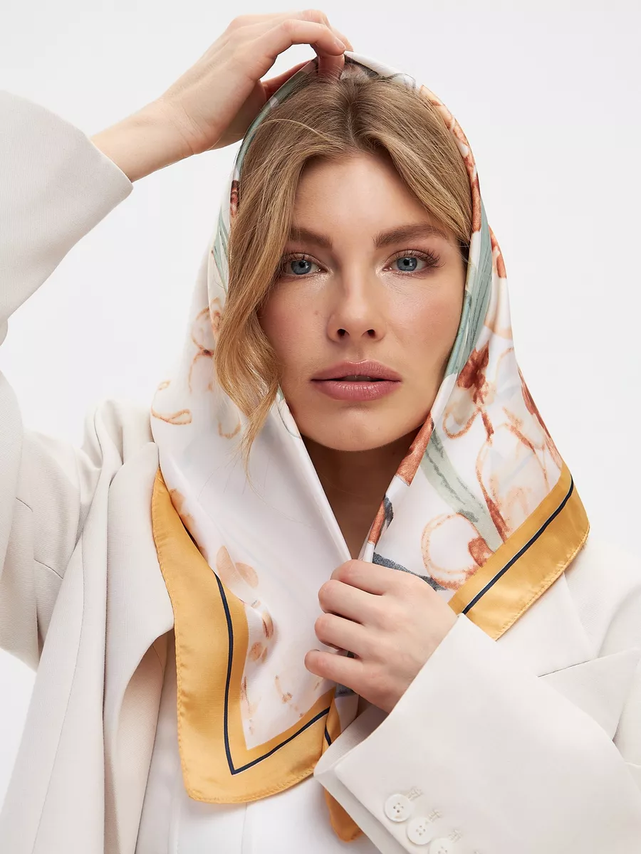 Foulard Carré 70 "Éclat Bohème"