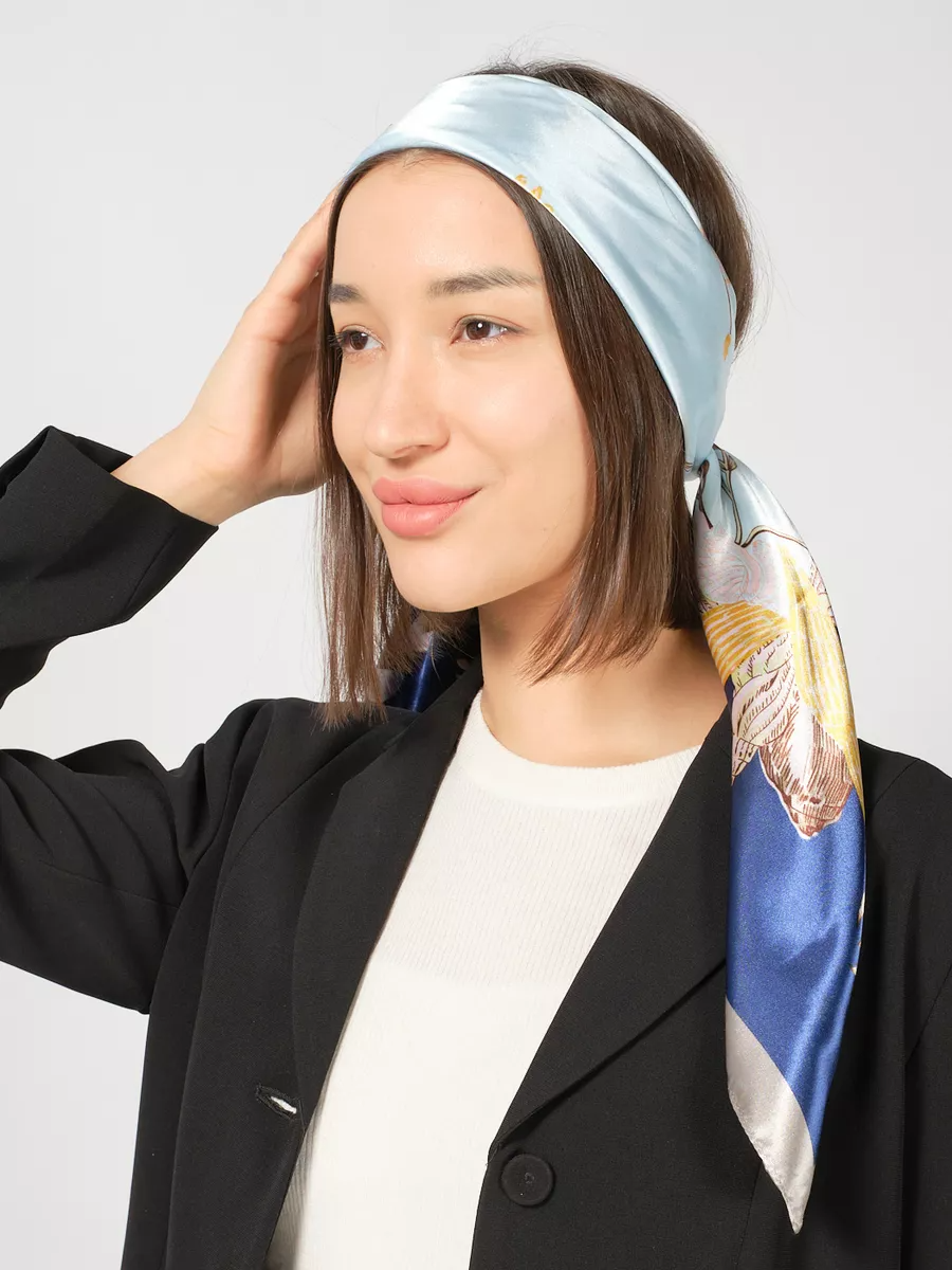 Foulard Carré 90 "Éclat Nocturne"