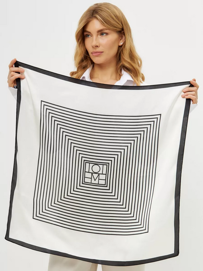 Foulard Carré 90 "Minimal Chic"